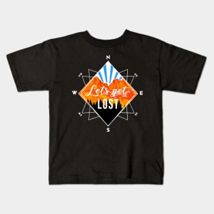 Let´s get lost Compass - Hiking Kids T-Shirt